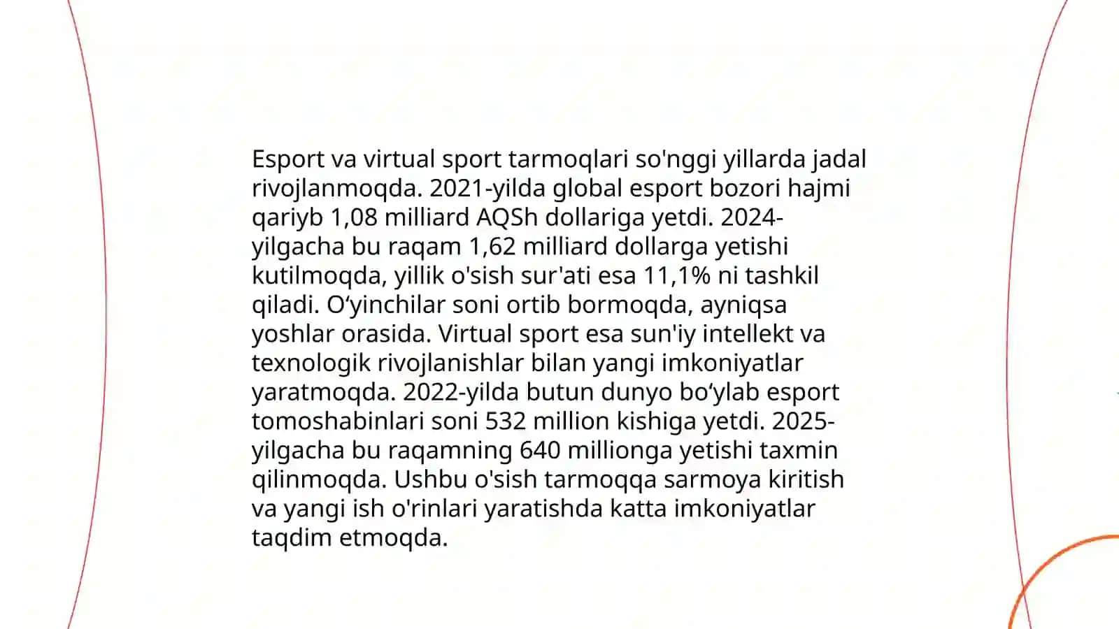 Esport va virtual sportga sarmoya kiritish 3