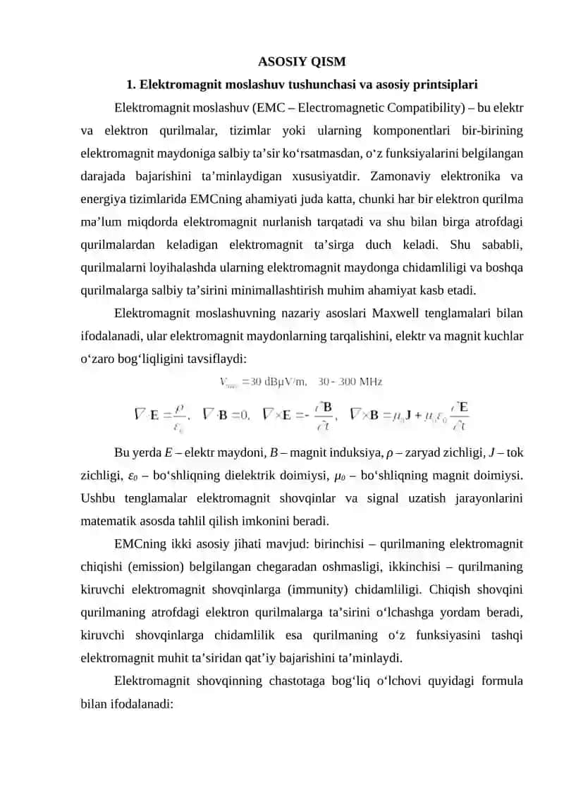 Elektromagnit moslashuv boʻyicha davlat standartlari 3