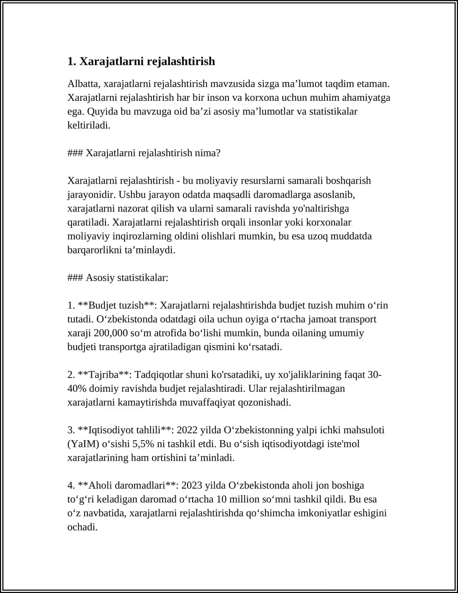 LOYHA XARAJATLARINI BOSHQARISH 3