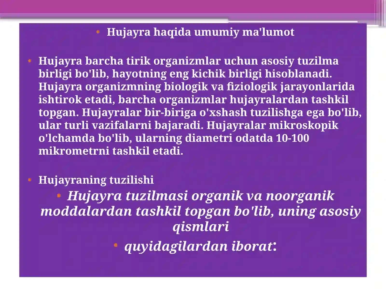 Hujayra Organellalari 3