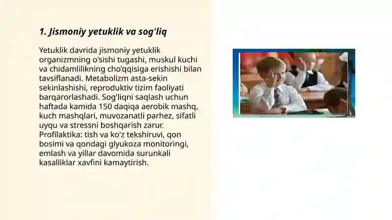 Yetuklik davri 3