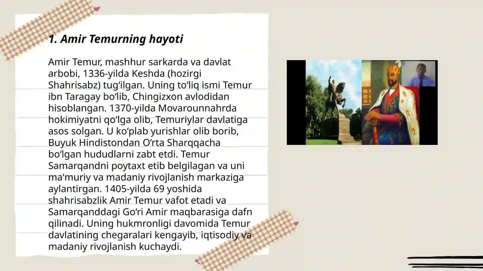 Amur Temur buyuk sarkarda va davlat Arbobi 3