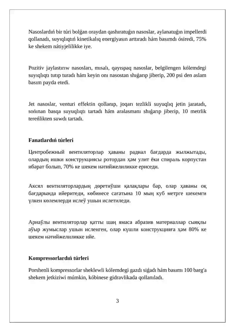 Nasos, ventilyator va kompressorlar xaqida asosiy tushuncha 3