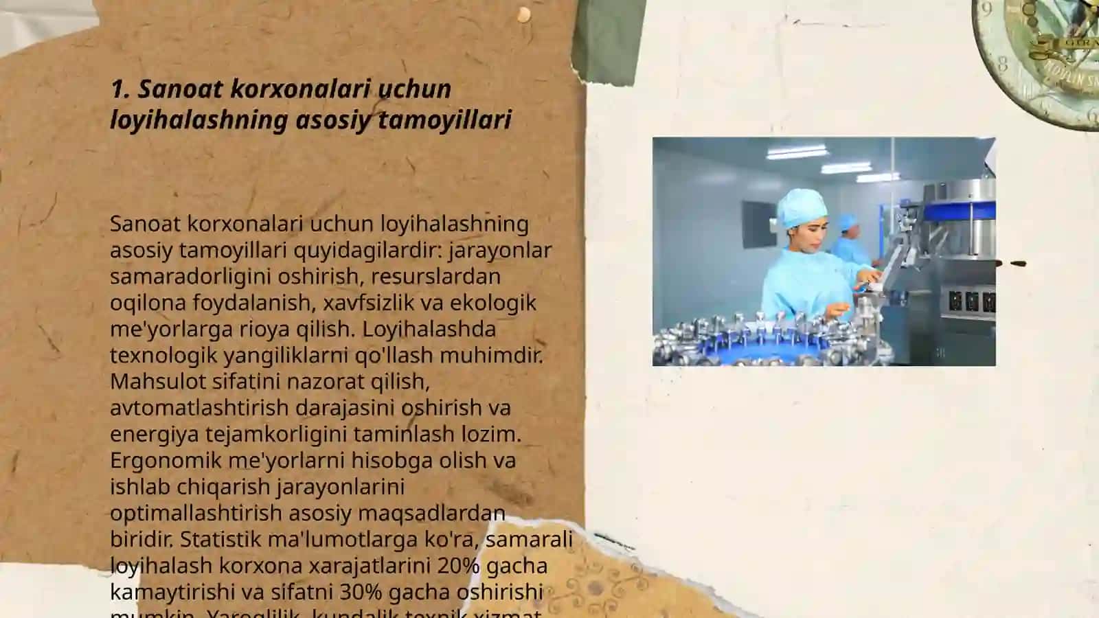 Sanoat korxonalarida loyihalash 3