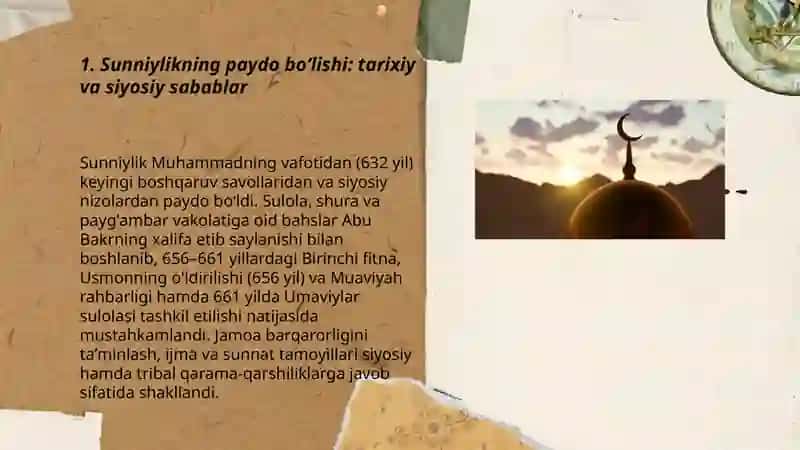 Islomda Sunniylik, Shialik, Xorijiylik yoʻnalishlari 3