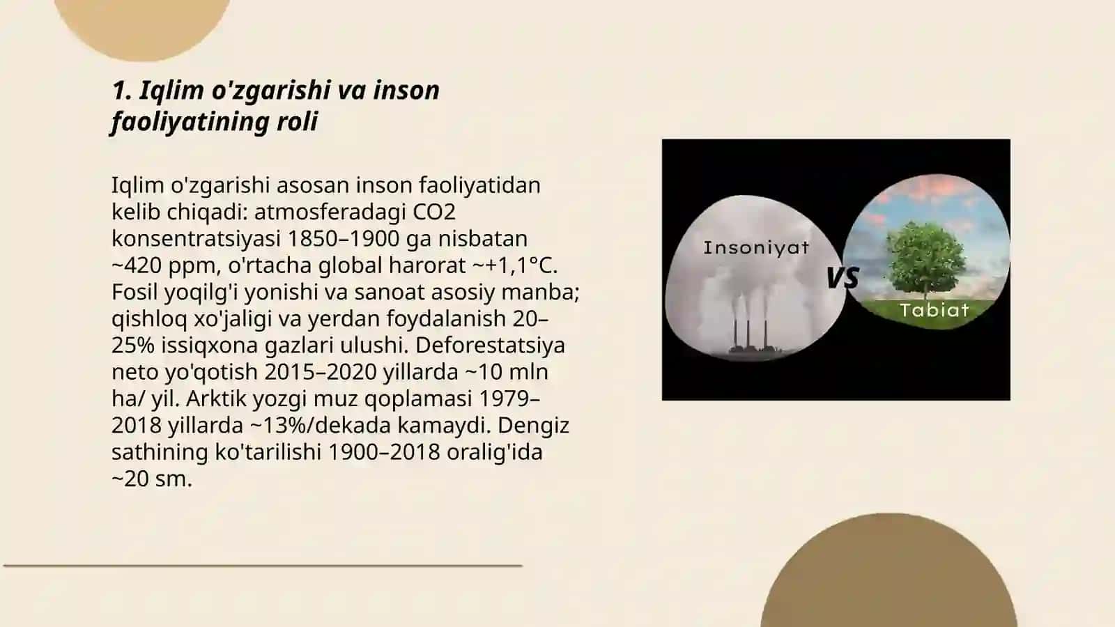 Inson faoliyatining tabiatga ta'siri va tabiatning javobi 3
