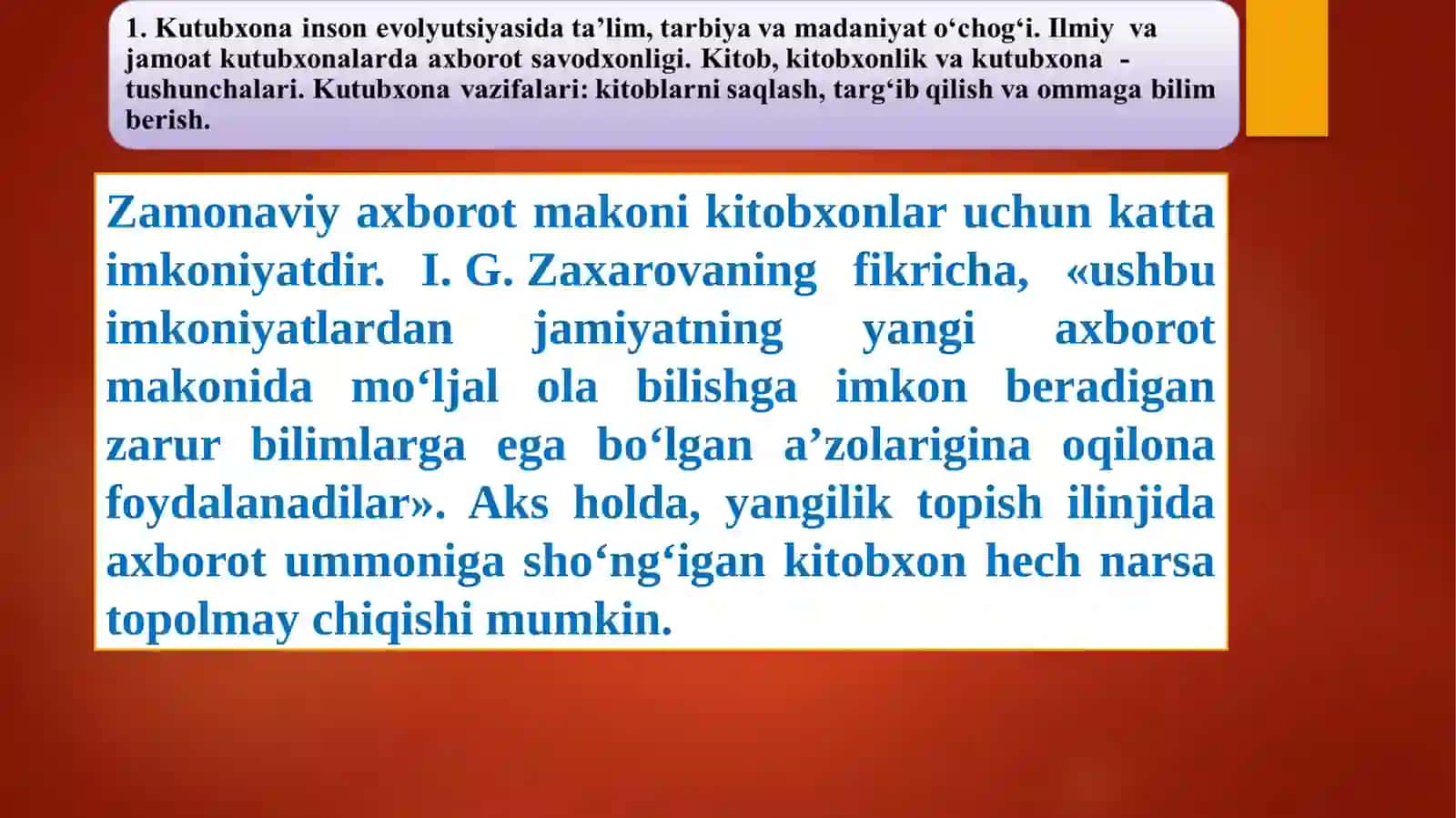 Kutubxona va muzey – talim, tarbiya va axborot makoni 3