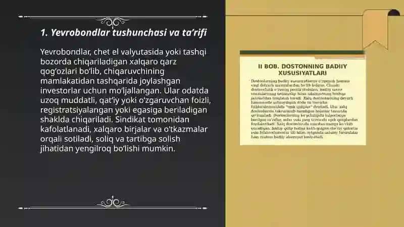 Yevrobondlar va ularning xususiyatlari 3
