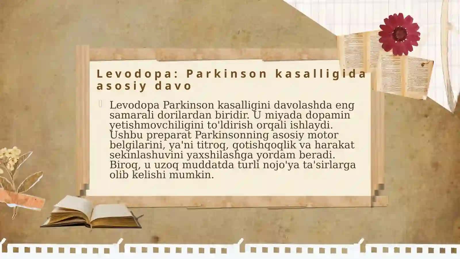 Parkinson kasalligini davolashda ishlatiladigan dori vositalari 3