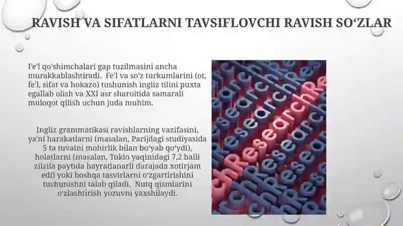 Ot,sifat so 'z turkumlarini o 'rganish 3
