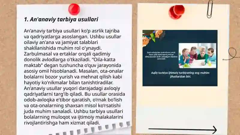 Xalq pedagogikasida tarbiya usullari 3