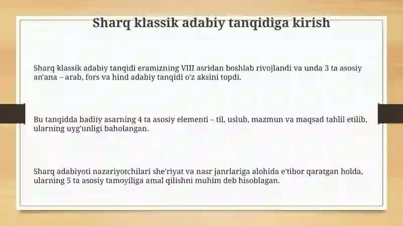 Sharq mumtoz adabiyotshunosligi tarixi 3
