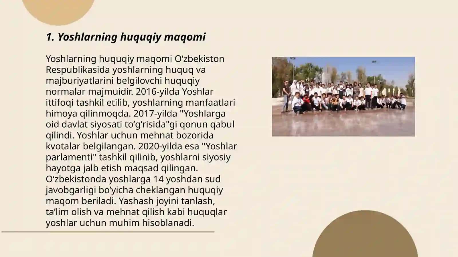 Yoshlar huquqlarining konsititutsiyaviy asoslari 3