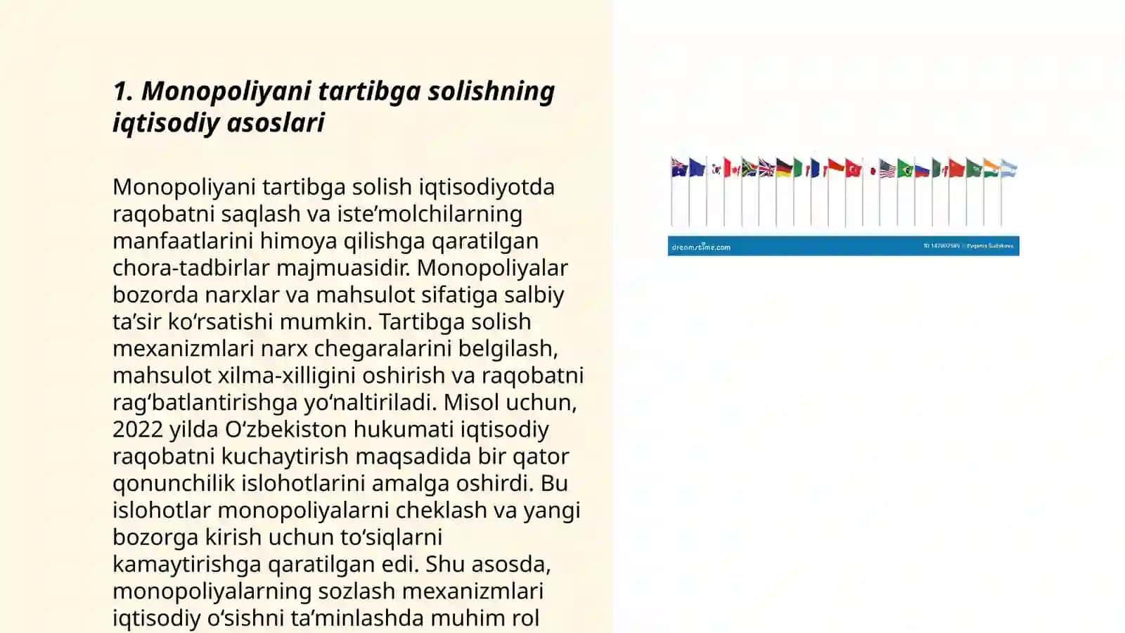 Monopoliyani tartibga solish Xalqaro tajribasi 3