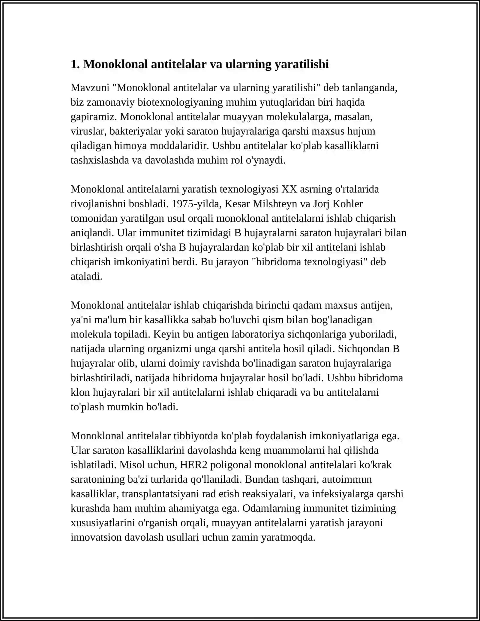 MONOKLONAL ANTITELALAR OLISH 3
