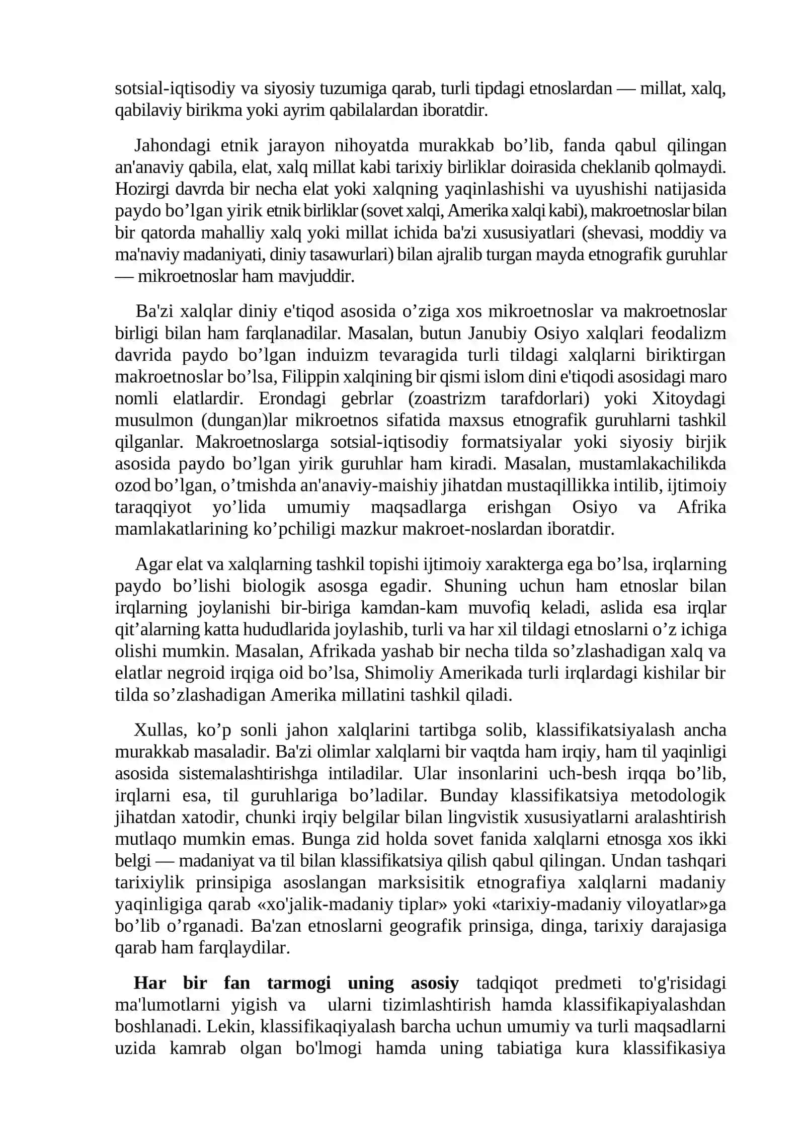 Etnografik klassifikatsiya 3