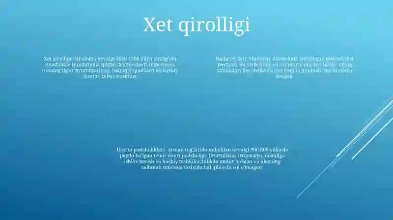 Qadimgi Xett Va Urartu Podsholiklari 3