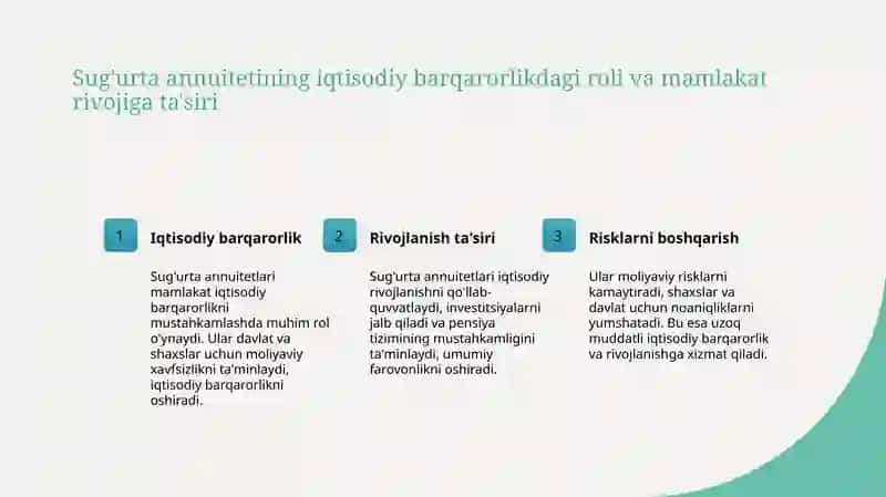 Sug'urta annuitetining qiymati 3