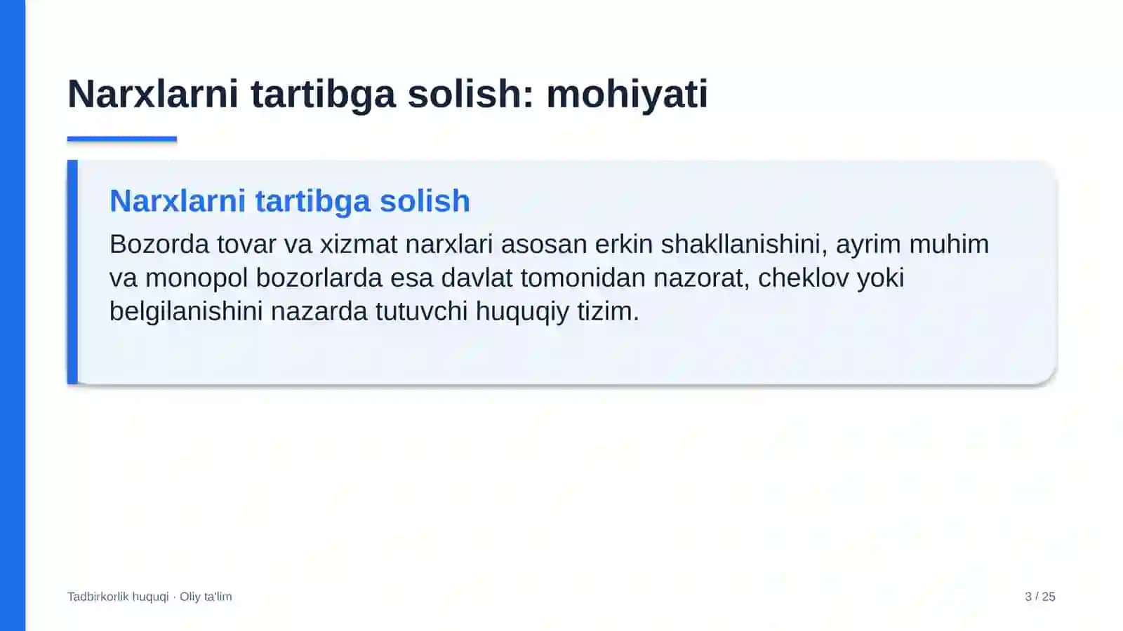 turizm qishloqlarida narxlarni tartibga solish 6463 3
