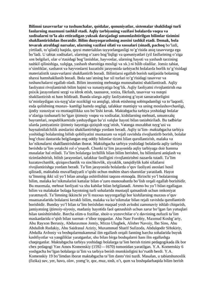 Maktabgacha ta'lim muassasasida aqliy va axloqiy tarbiya 3
