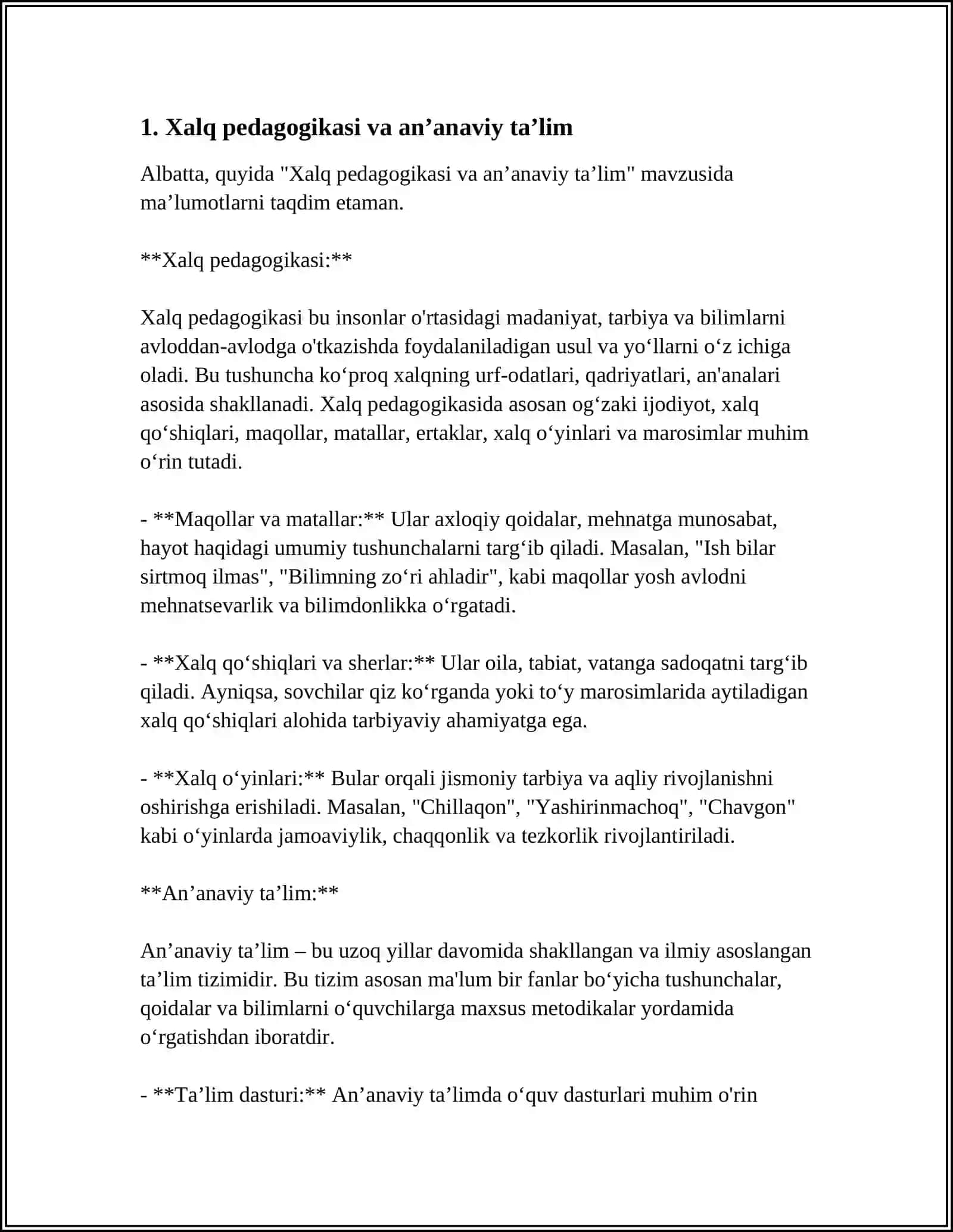XALQ PEDAGOGIKASI MANBALARI 3