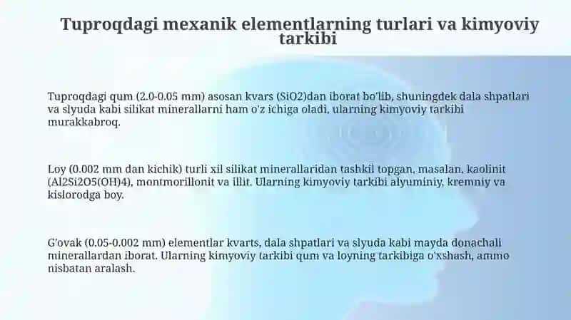 Tuproqdagi Mexanik Elementlar 3