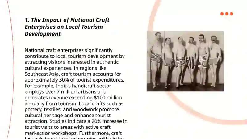 The role of national craft enterprises in the develepmont of the hospitality industry 3