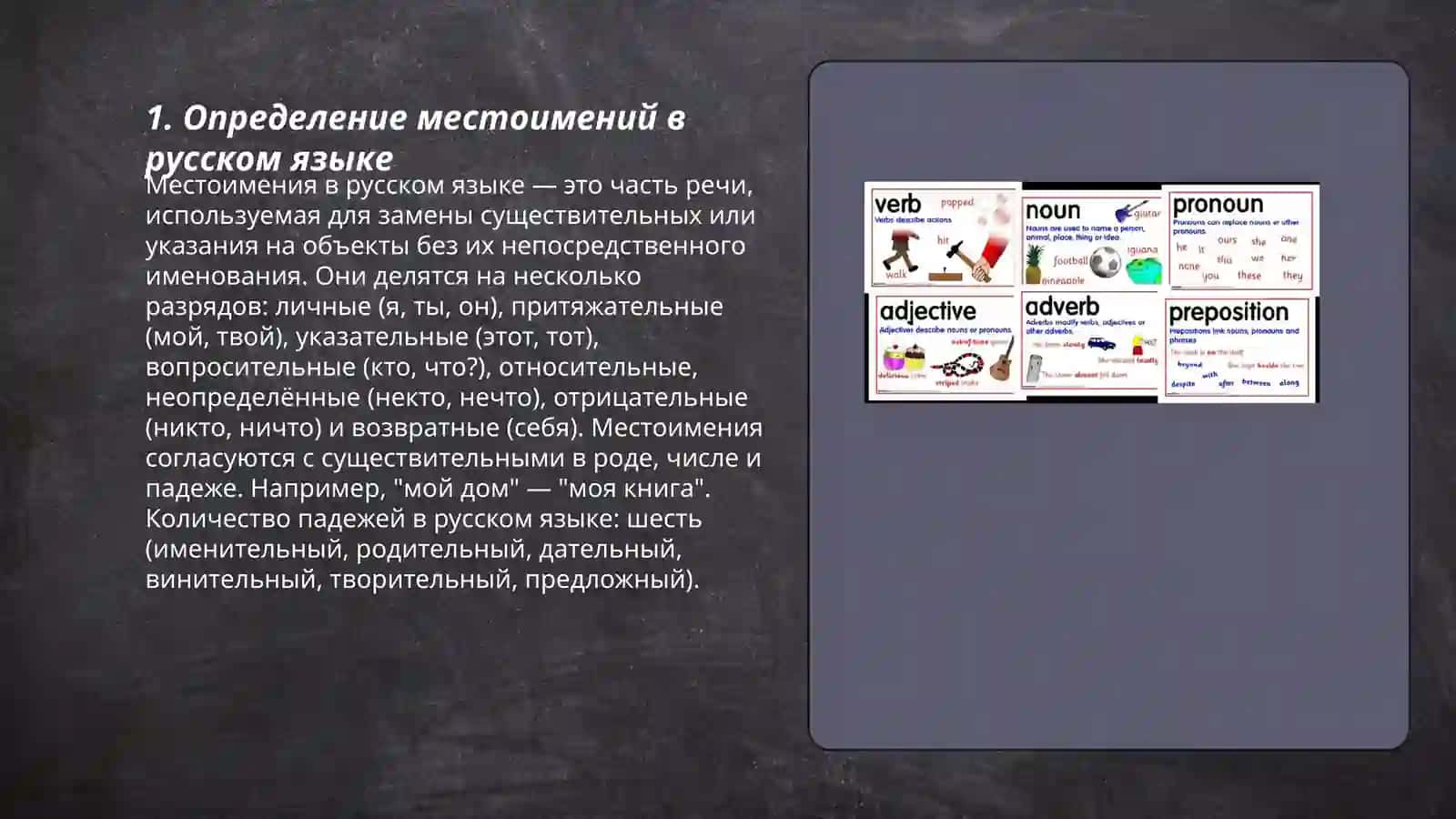 Определение местоимений в русском языке 3
