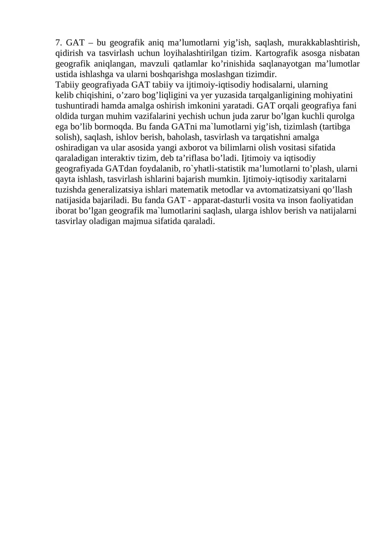Geoaxborot tizimlarining asosiy tushunchalari haqida 3
