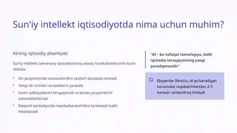 Sun'iy intellekt va iqtisodiy jarayonlarga ta'siri 3