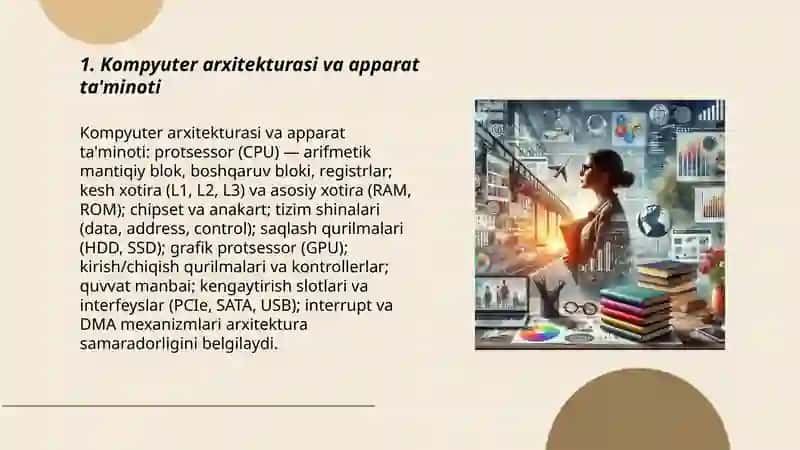 Kompyuter arxitekturasi va apparat ta'minoti 3