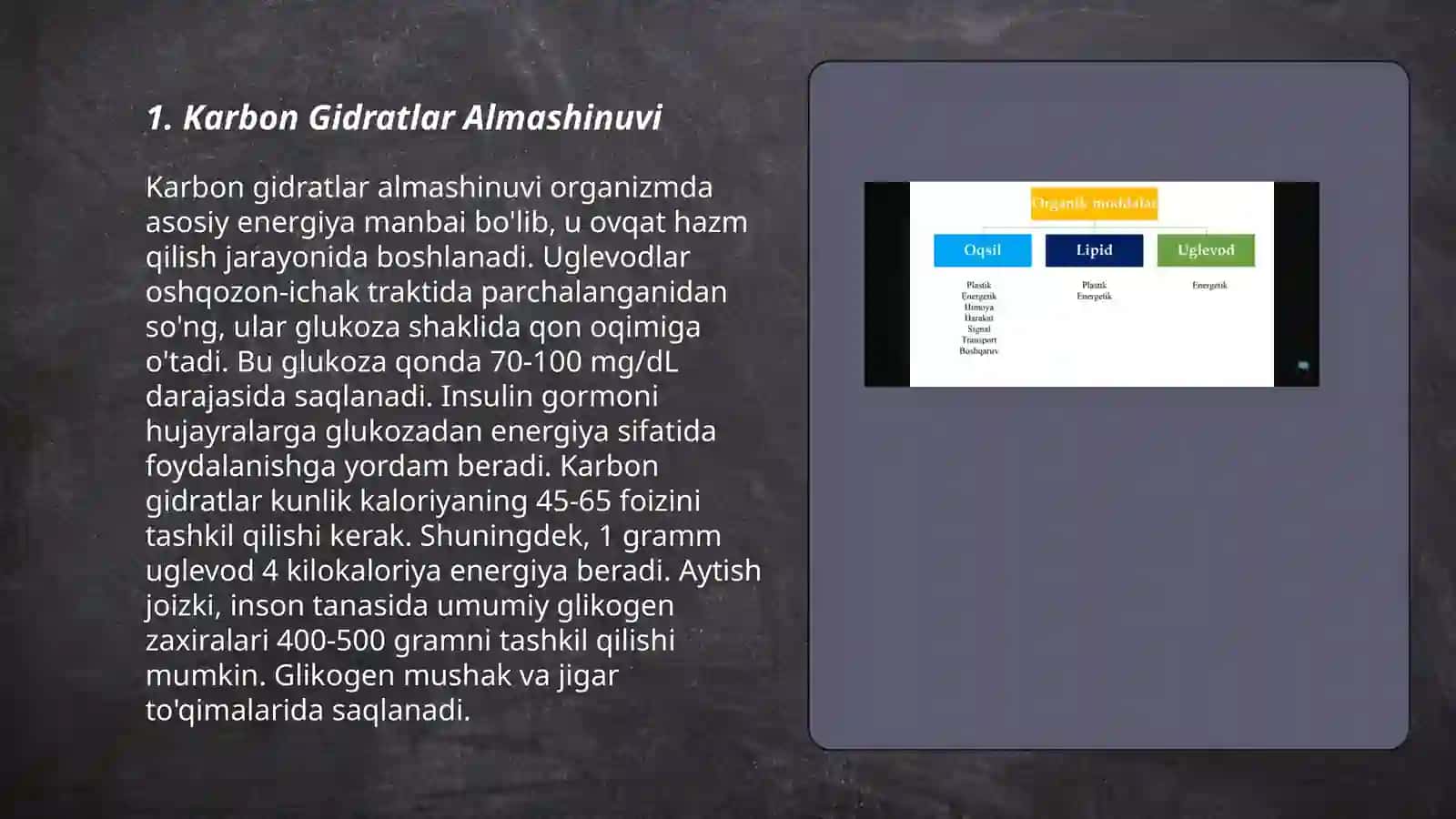 Karbon Gidratlar Almashinuvi 3