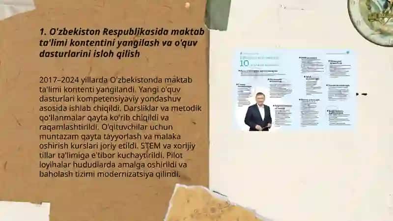 O'zbekiston Respublikasida talim sohasidagi amalga oshirilgan islohotlar 3