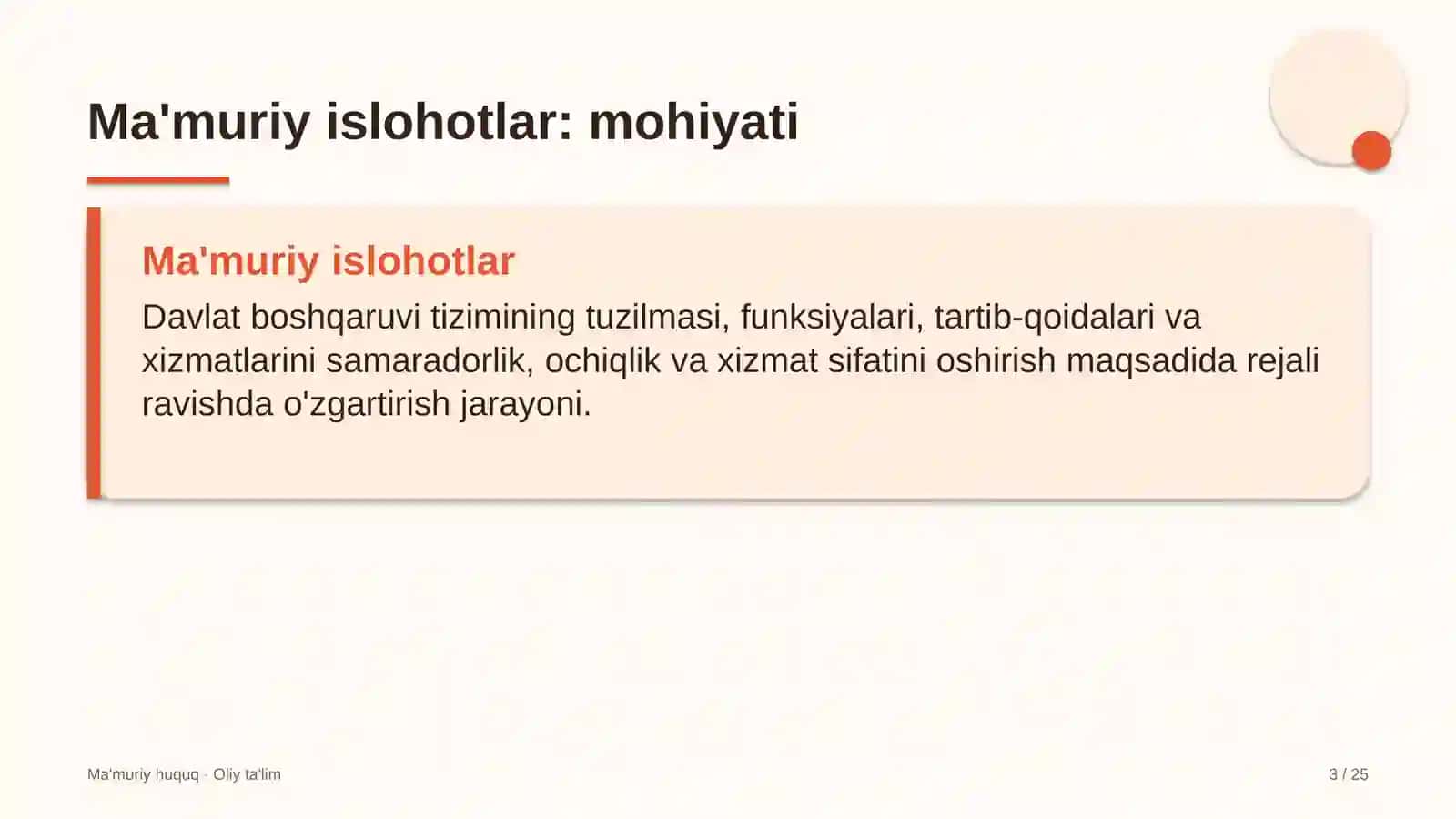 Ma'muriy sudlarda ma'muriy islohotlar 3
