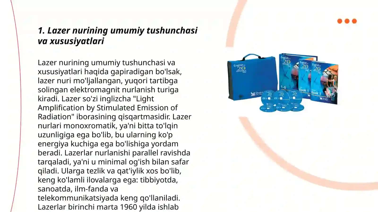 Lazer nurining tibbiyotda qo'llanilishi 3