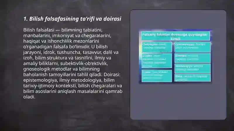 Bilish falsafasi 3