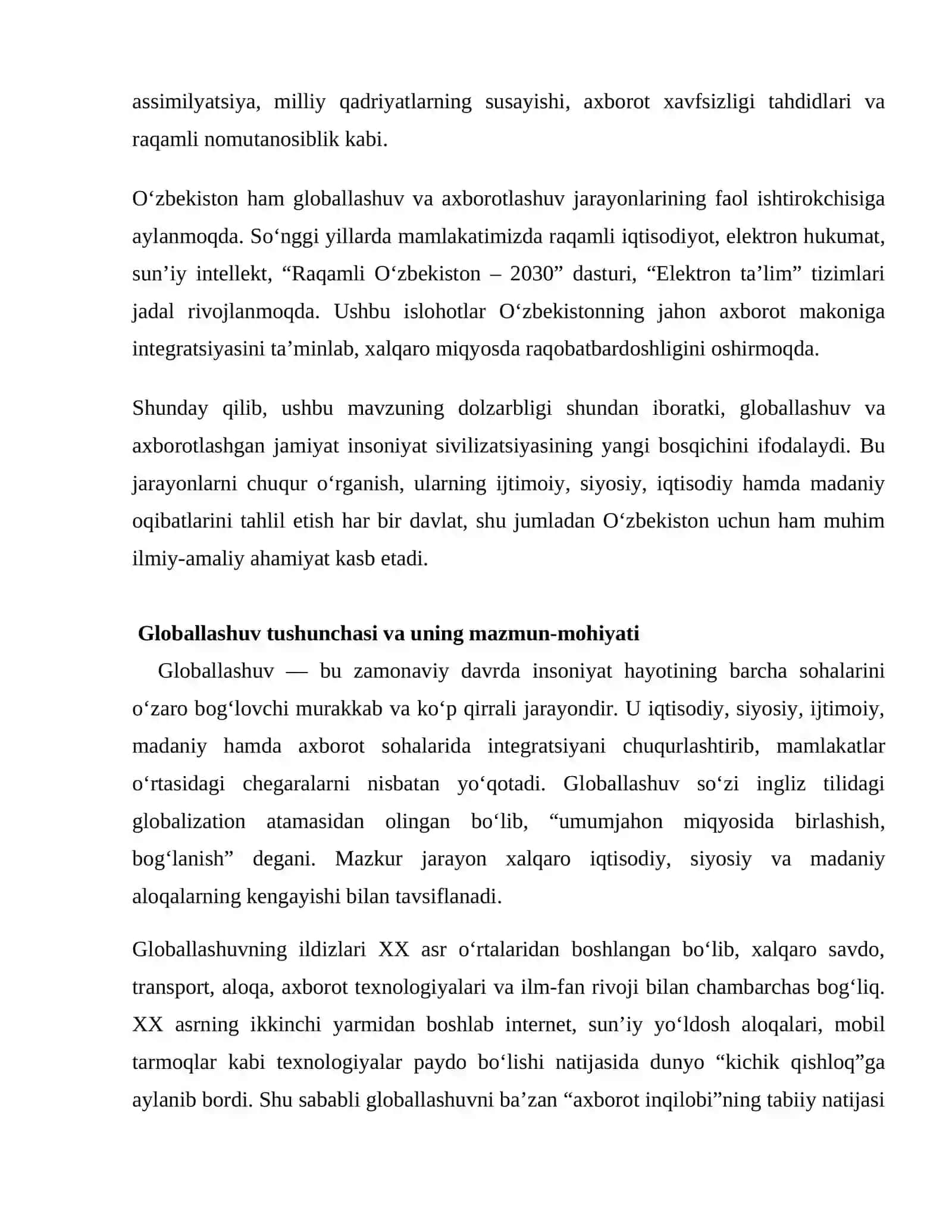 Globallashuv va axborotlashgan jamiyat 3