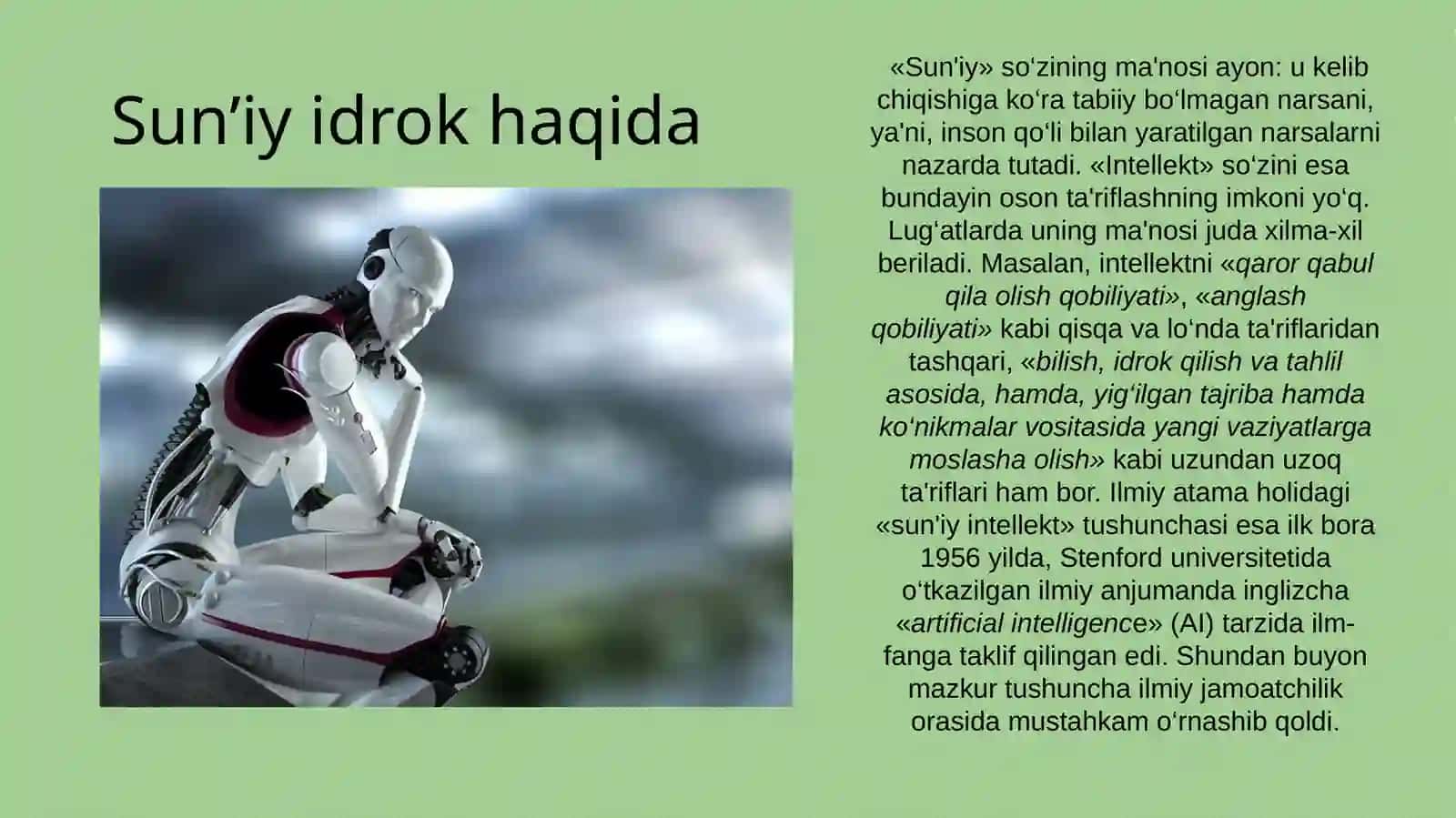Sun’iy Idrok 3