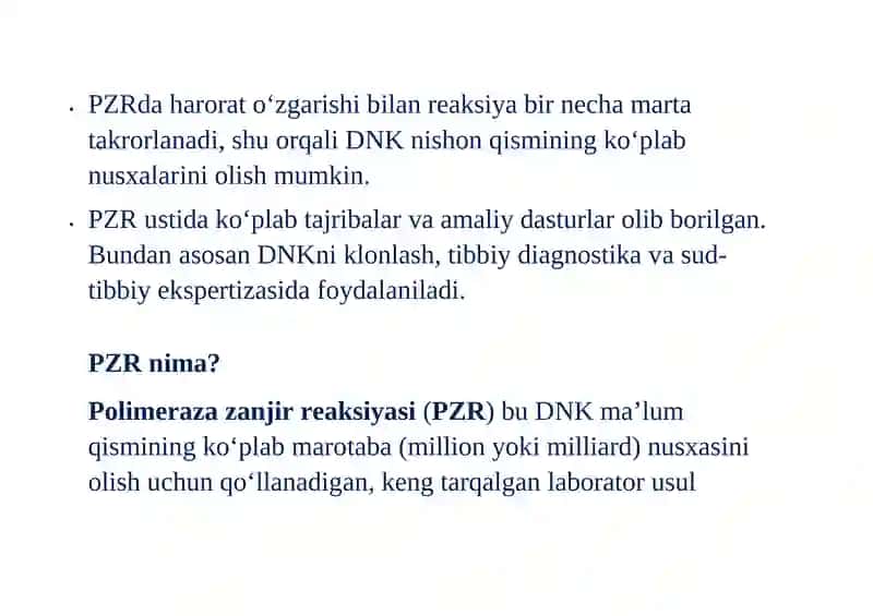 Polimeraza zanjir reaksisi (PZR) 3