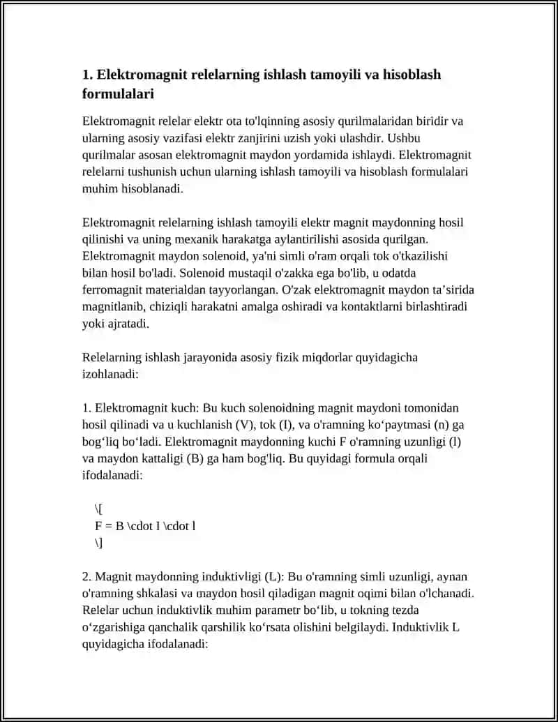 Elektromagnit Relelar 3