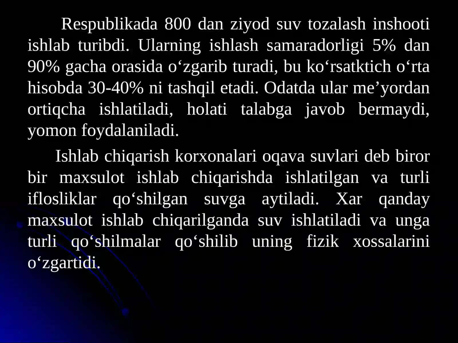 Sanoat korxonalarining oqova suvlari 3