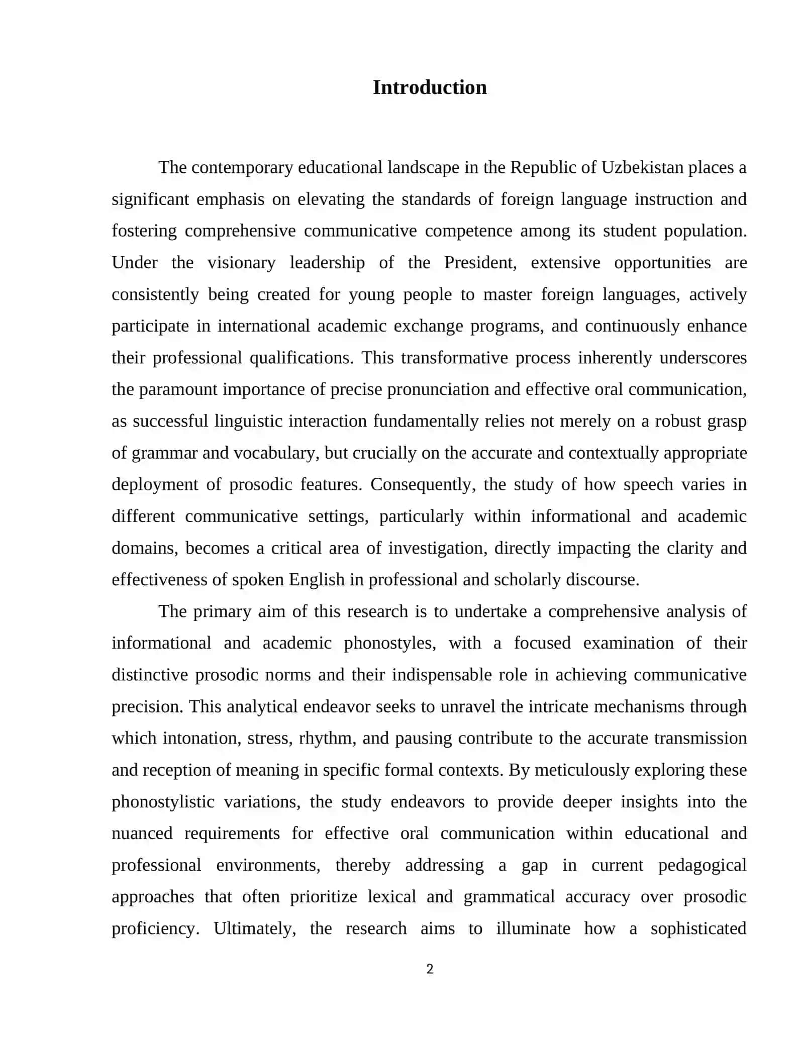 Informational and Academic Phonostyles: Prosodic Norms and Communicative Precision 3