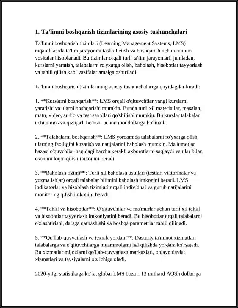 Ta'limni boshqarish tizimlari 3