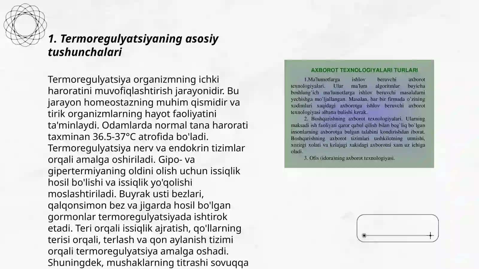Termoregulyatsiya va uning mexanizimi 3