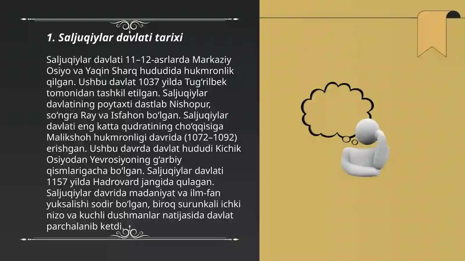 Saljuqiylar davlati tarixi 3