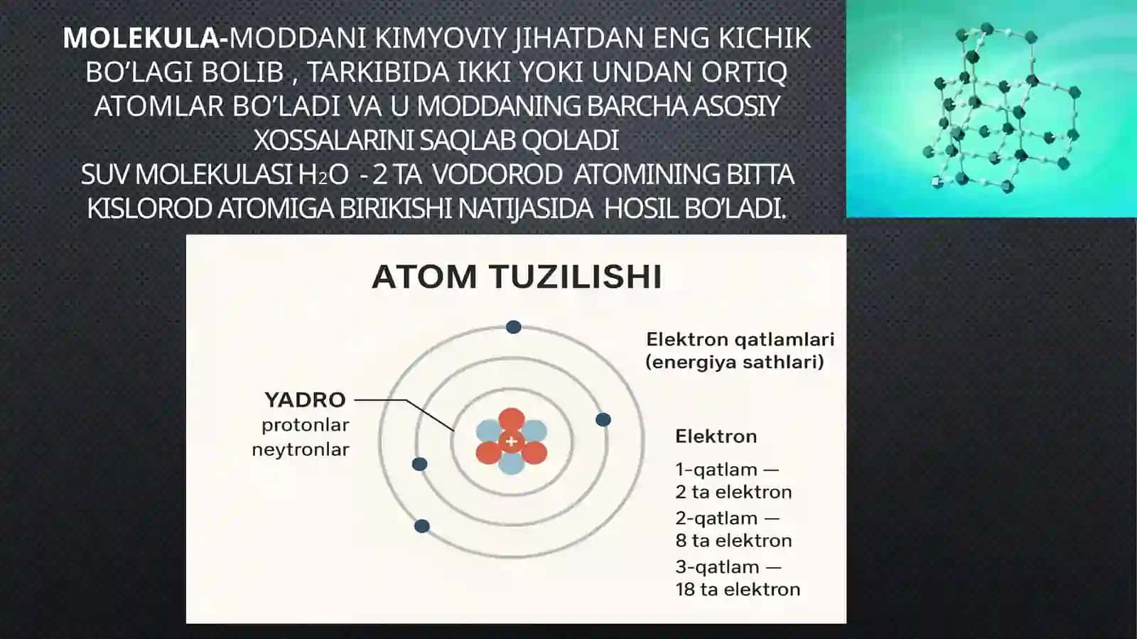 Qutbli va qutbsiz molekulalar. Qutblanish turlari 3