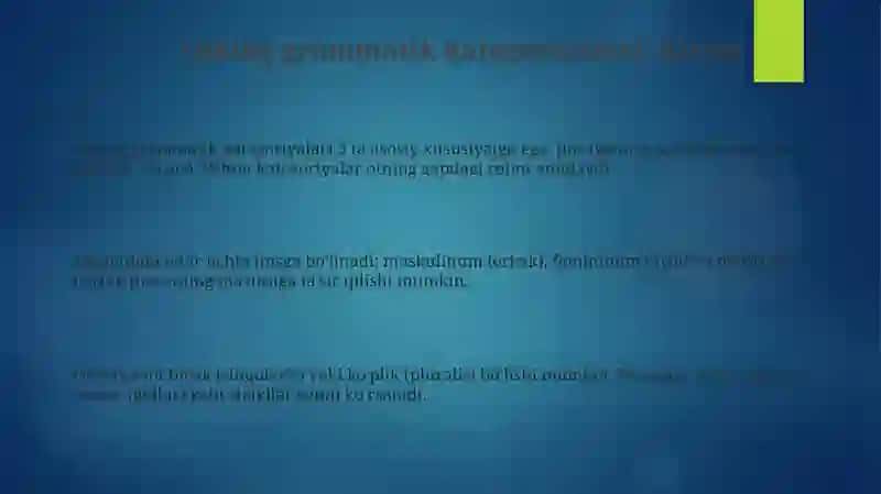 Otning grammatik kategoriyalari 3
