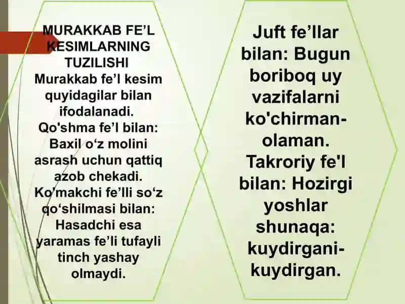 Kesimning tuzilishiga ko'ra turlari 3