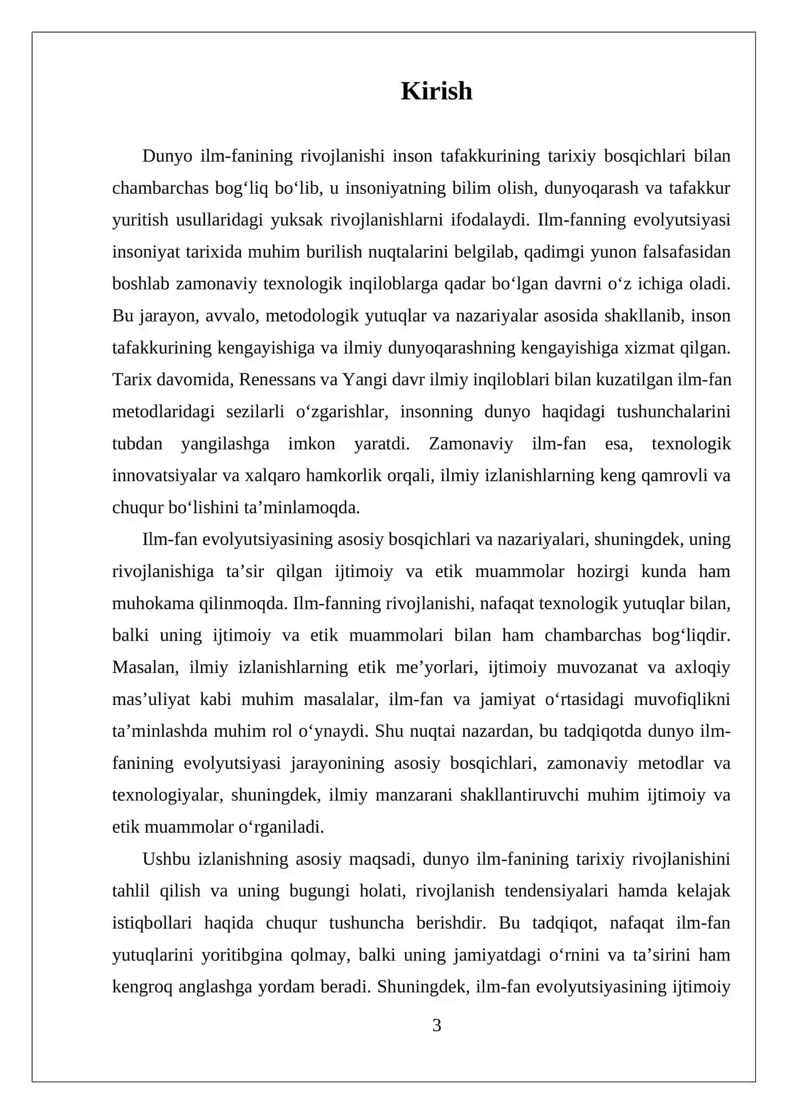 Dunyoning Ilmiy Manzarasi va Uning Evolyutsiyasi 3
