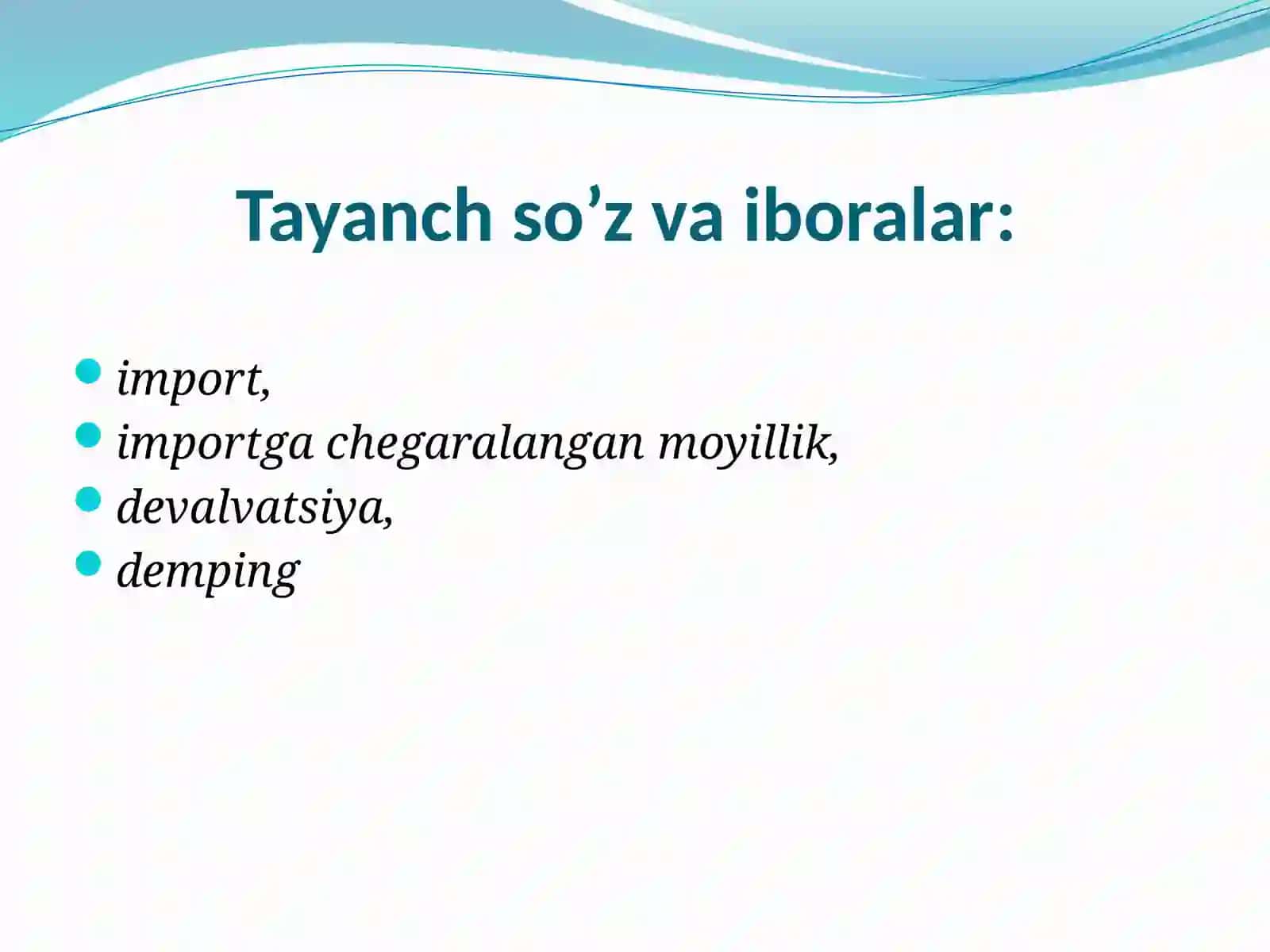 Xalqaro savdo nazariyalari 3